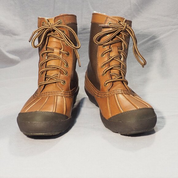 Ugg Boots Womens Size 8 Brown Leather Waterproof Shearling Adirondack Duck Hike - Picture 4 of 16